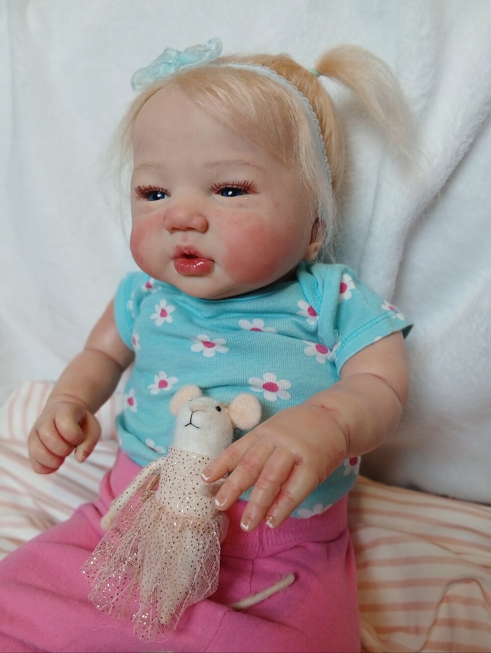 Reborn Authentic Doll Emmelyn Sandy Faber Collectable Therapy Baby Girl